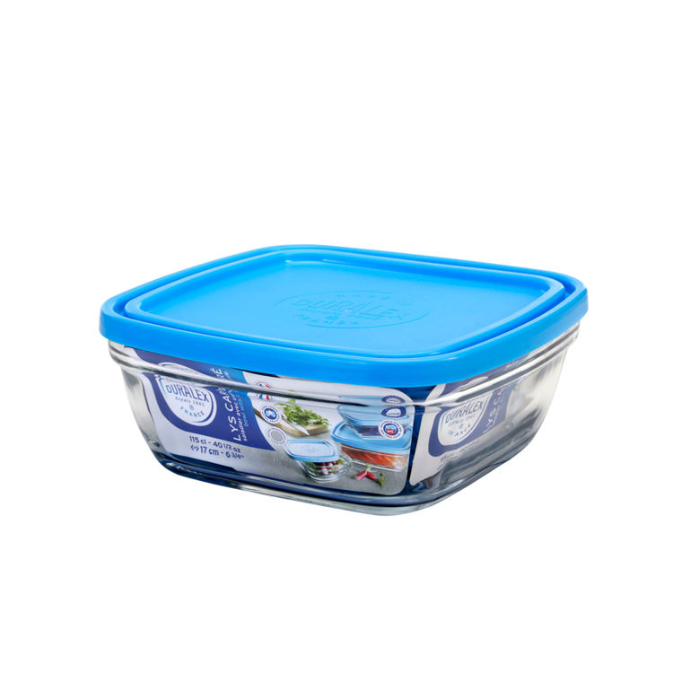 Picture of Duralex  Square Stacking Bowls with Lid  14cm